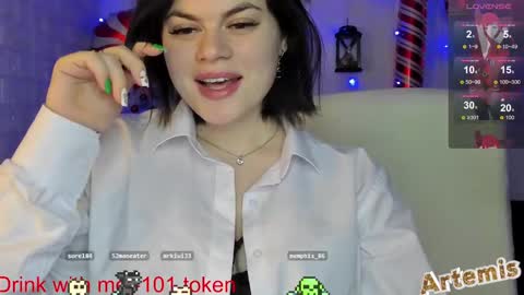 Artemis  my pvt is open and lovense is active  online show from 2, 1, 2025