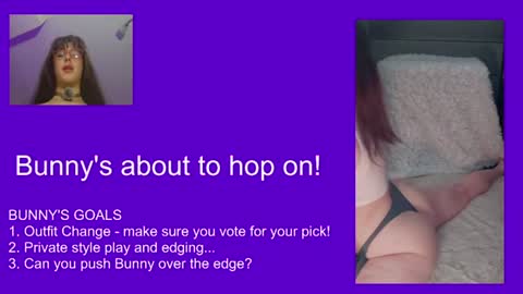 BendyBunnyx online show from 13, 7, 2026