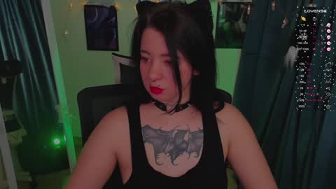 Snapshot of black_kittie_01 chatting on 18, 12, 2024 Black Kittie Wednesday - 1300 - 1900 GMT help me get 100 thumbs up online show from 18, 12, 2024