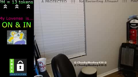 Snapshot of chunkymonkey420 chatting on 25, 2, 2025 Spencer Smokey Bear online show from 25, 2, 2025