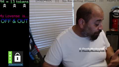 Snapshot of chunkymonkey420 chatting on 4, 3, 2025 Spencer Smokey Bear online show from 4, 3, 2025