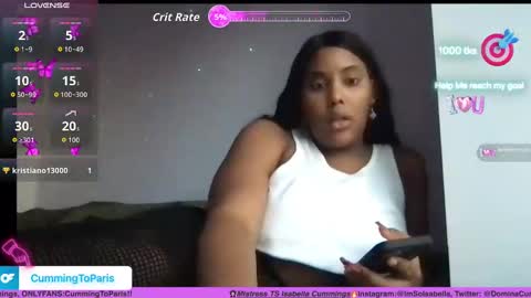 Snapshot of cummingtoparis chatting on 16, 11, 2025 Cumming To Mistress Isabella Cummings online show from 16, 11, 2025