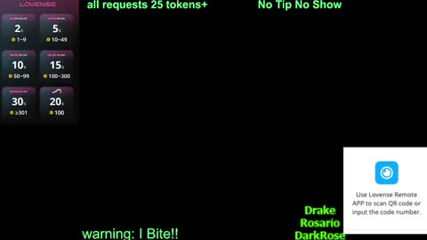 Drake D Vamp aka Drake DarkRose online show from 1, 2, 2025