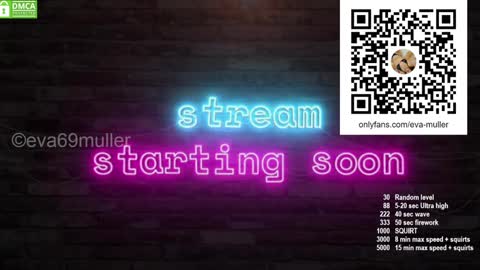 Snapshot of eva69muller chatting on 17, 12, 2024 Eva  next show  8pm CEST AMST online show from 17, 12, 2024