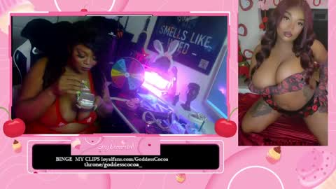 Goddess Cocoa online show from 24, 4, 2026