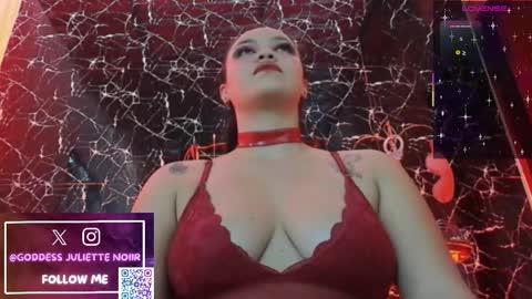 Snapshot of goddessjuliettenoiir chatting on 21, 2, 2026 Goddes Juliette Noiir online show from 21, 2, 2026