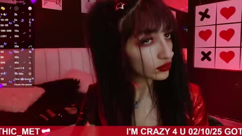 Snapshot of gotthic_met chatting on 3, 10, 2025 Meredith Alessandra online show from 3, 10, 2025
