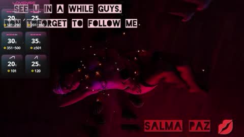 Snapshot of hairyandsexysalma chatting on 8, 1, 2025 SALMA online show from 8, 1, 2025