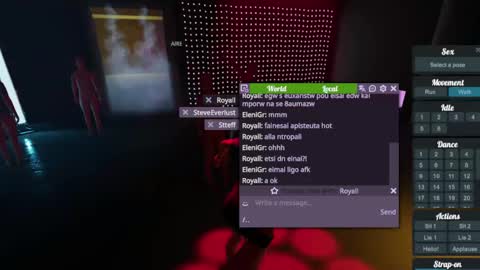 Snapshot of jstel chatting on 19, 2, 2025 EleniGr online show from 19, 2, 2025