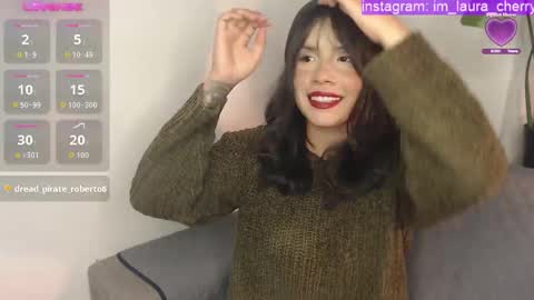 Snapshot of laura_cherrypie chatting on 9, 10, 2025 Laura- new schedule 800 pm until 1200 pm Colombia online show from 9, 10, 2025