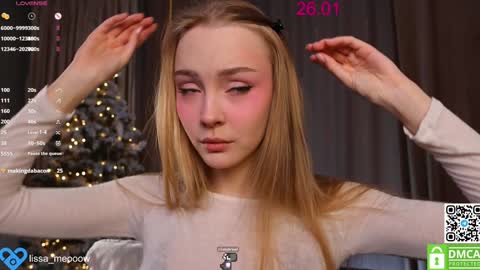 Snapshot of lissa_meooow chatting on 26, 1, 2025 your Liza again. Next stream Dec. 1 at 2 or 3 GMT online show from 26, 1, 2025