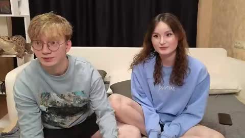 Snapshot of loossers chatting on 12, 2, 2025 Jean and Isa right couple Mark and Eva left couple online show from 12, 2, 2025