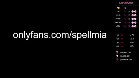 Snapshot of miaspell chatting on 7, 12, 2024 Mia instagram miasspell online show from 7, 12, 2024