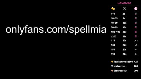 Snapshot of miaspell chatting on 28, 1, 2025 Mia instagram miasspell online show from 28, 1, 2025