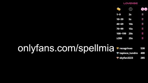 Snapshot of miaspell chatting on 23, 2, 2025 Mia instagram miasspell online show from 23, 2, 2025