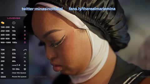 Snapshot of minamariebaby chatting on 29, 9, 2025 MINA online show from 29, 9, 2025