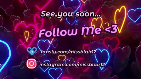 Snapshot of missblair12 chatting on 26, 2, 2025 MissBlair online show from 26, 2, 2025