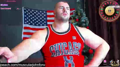 Snapshot of muscularjohnforu chatting on 8, 12, 2024 click icon for peach  online show from 8, 12, 2024