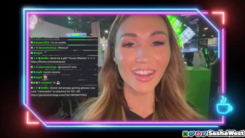 Sasha West online show from 8, 2, 2025