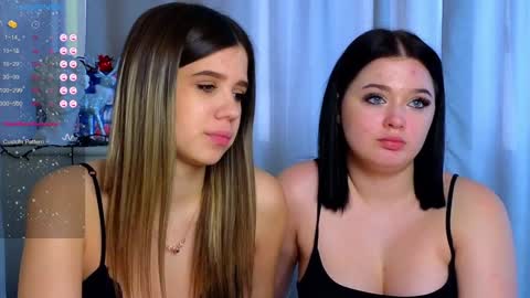 Lora black  and Lili blonde welcome you here online show from 4, 2, 2025