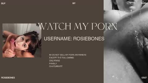 Rosie Bones online show from 21, 7, 2026