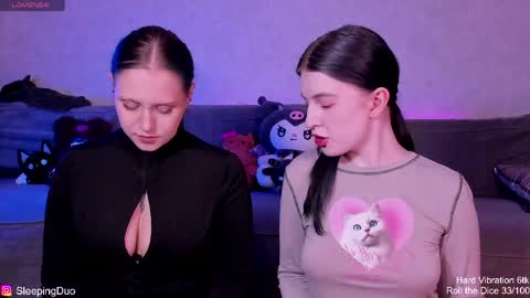 Snapshot of sleepingduo chatting on 9, 6, 2026 Hi We are Iva and Angela Nice to meet u 3 online show from 9, 6, 2026