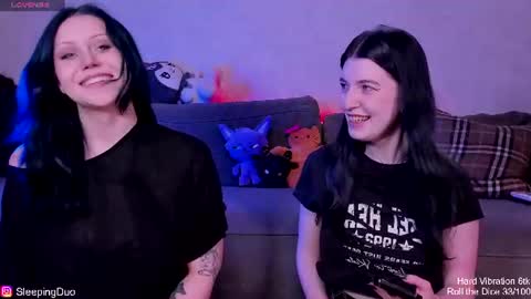 Snapshot of sleepingduo chatting on 16, 6, 2026 Hi We are Iva and Angela Nice to meet u 3 online show from 16, 6, 2026