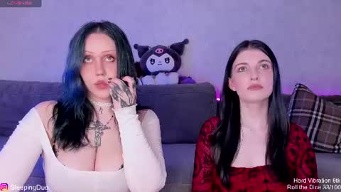 Snapshot of sleepingduo chatting on 3, 7, 2026 Hi We are Iva and Angela Nice to meet u 3 online show from 3, 7, 2026