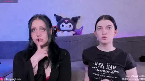 Snapshot of sleepingduo chatting on 14, 7, 2026 Hi We are Iva and Angela Nice to meet u 3 online show from 14, 7, 2026
