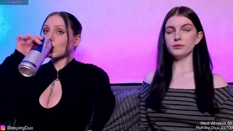 Snapshot of sleepingduo chatting on 31, 7, 2026 Hi We are Iva and Angela Nice to meet u 3 online show from 31, 7, 2026