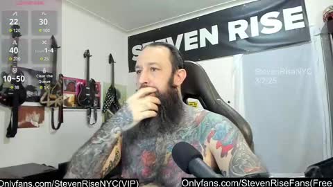 Snapshot of stevenrisenyc chatting on 2, 3, 2025 StevenRiseNYC online show from 2, 3, 2025