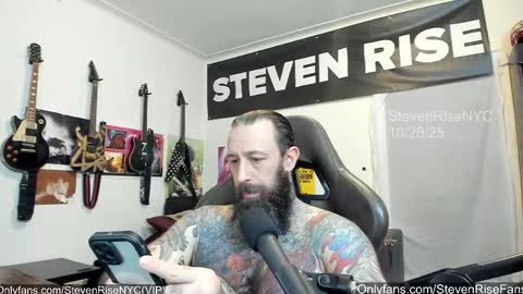 Snapshot of stevenrisenyc chatting on 29, 10, 2025 StevenRiseNYC online show from 29, 10, 2025