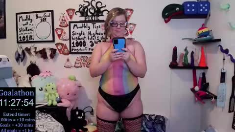 Snapshot of ten_tickle_pixie chatting on 24, 11, 2025 Pixie and Tentacle Overlord online show from 24, 11, 2025