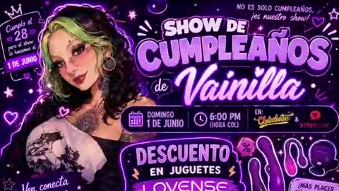 Vainilla Independent model online show from 21, 6, 2026