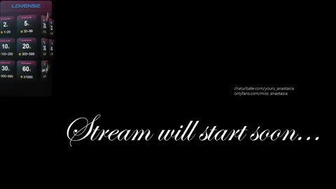 Anastasia online show from 3, 3, 2025