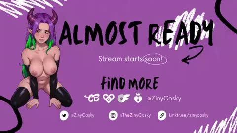 Ziny Cosky online show from 13, 7, 2026