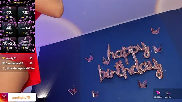 Snapshot of Anette_ chatting on 16, 1, 2025 Anette online show from 16, 1, 2025