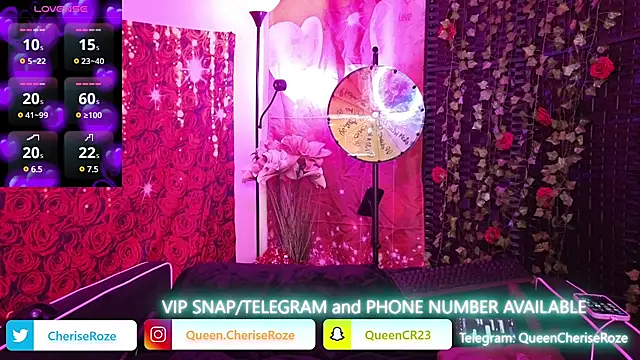 Snapshot of cheriserozequeen chatting on 4, 3, 2025 cheriserozequeen online show from 4, 3, 2025