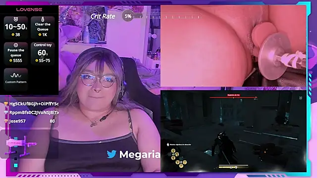 Snapshot of MegariaB chatting on 25, 1, 2025 MegariaB online show from 25, 1, 2025