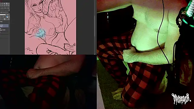 Snapshot of DrenchedArt chatting on 31, 10, 2025 DrenchedArt online show from 31, 10, 2025