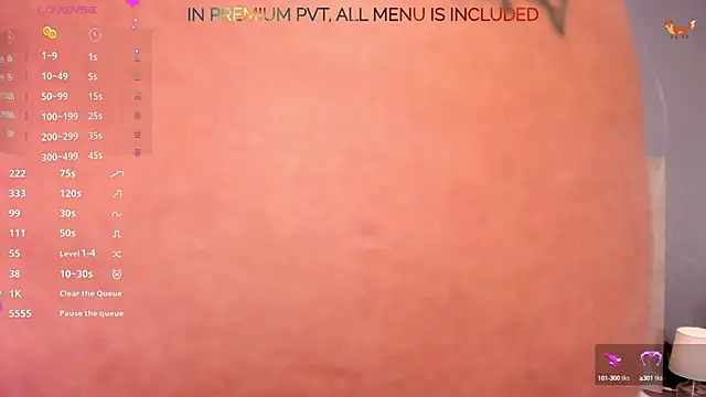 Snapshot of FoxxyClarise chatting on 3, 10, 2025 FoxxyClarise online show from 3, 10, 2025