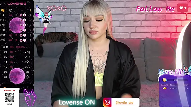 Eva Evile online show from 23, 2, 2025