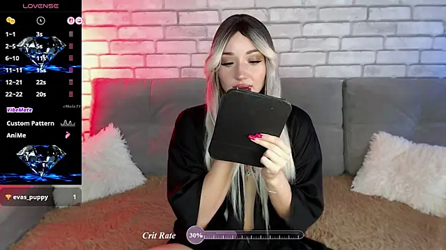 Eva Evile online show from 3, 7, 2026