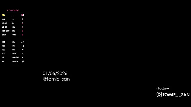 tomie san online show from 1, 6, 2026