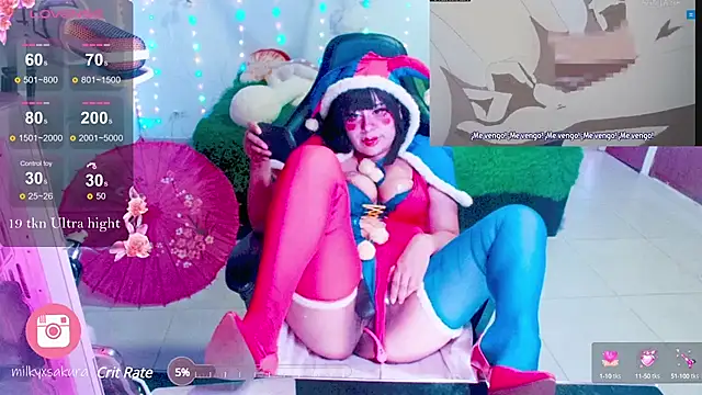 MilkyXSakura online show from 21, 2, 2025