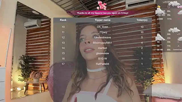 Sapphire Venuss online show from 13, 3, 2025