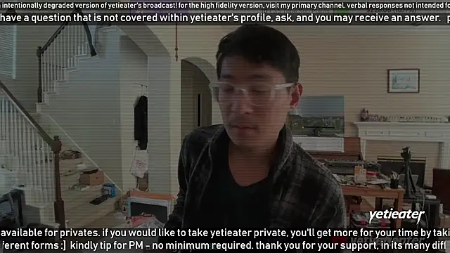 Snapshot of yetieater chatting on 21, 1, 2025 yetieater online show from 21, 1, 2025