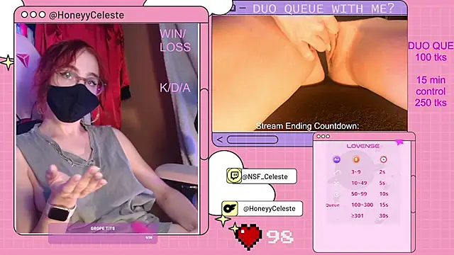 Snapshot of HoneyyCeleste chatting on 23, 9, 2025 HoneyyCeleste online show from 23, 9, 2025