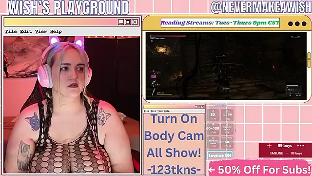 nevermakeawish online show from 7, 3, 2026