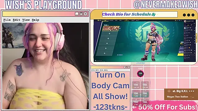 Snapshot of nevermakeawish chatting on 19, 4, 2026 nevermakeawish online show from 19, 4, 2026